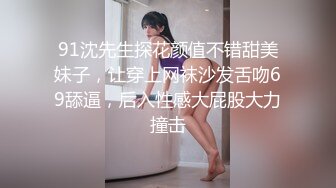 91沈先生探花颜值不错甜美妹子，让穿上网袜沙发舌吻69舔逼，后入性感大屁股大力撞击