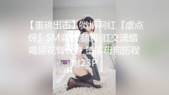 【重磅出击】微博网红『虐点伢』SM调教 舔脚 肛交滴蜡 喝尿花臂纹身 堕落母狗历程附23P