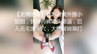 【无情的屌】乖巧甜美外围小姐姐，扒掉内裤埋头舔逼，后入无毛馒头穴，大肥臀骑乘打桩