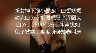 新女神下海小霸宠，白皙妩媚动人白兔，柳腰翘臀，浑圆大白兔，1500包夜，叫声犹如兔子被操，咿咿呀呀发春叫床！